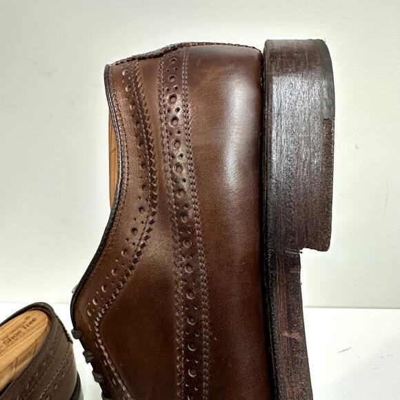 VERY GOOD Ralph Lauren x Allen Edmonds Sanderson Burnished Wingtip Made USA 10.5 main image 12